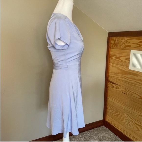 Superdown Kaia Light Blue Wrap Mini Dress Extra Small NWT - Picture 3 of 12